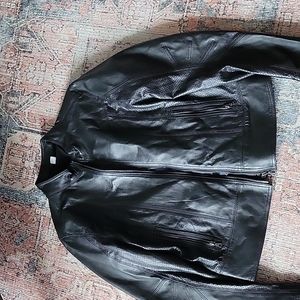 Victoria secret spot leather jacket